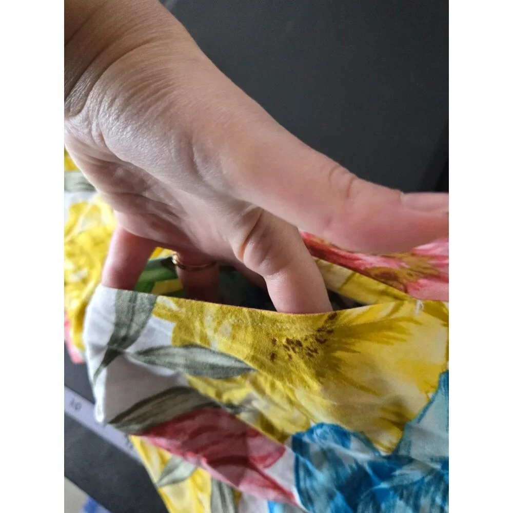 Crown & Ivy Multicolor Floral Tiered Maxi Dress Plus Size 3X Cottage Boho Resort - Picture 4 of 9